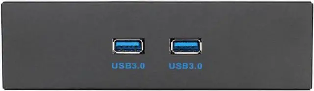 Alt view image 3 of 3 - 5.25 Inch Internal Drive Bay USB 3.0 Front Panel Hub, 2 Port USB3.0 Type-A Female to Motherboard 20Pin Header Splitter Cable, Metal Bracket for CD-ROM Bay PC Case Upgrade