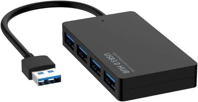 Alt view image 4 of 7 - 4-Port USB 3.0 Hub Splitter, 5Gbps Super Speed USB Extension Adapter for Laptops, Desktops PC, Portable Computer Accessory
