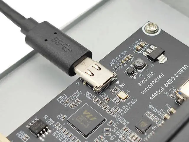 Alt view image 4 of 7 - 5.25 Inch PC Case Front Panel USB 3.2 Gen2 10Gbps Hub, 2×USB-C + 2×USB-A 4 Ports Expansion Adapter, 20Pin Key-A Type-E Motherboard Header Splitter with 2.6FT Internal Cable