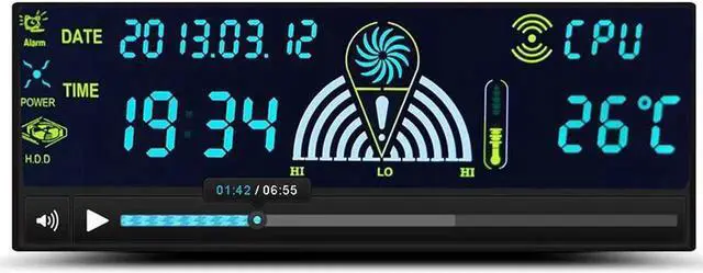 Alt view image 3 of 7 - 5.25 Inch PC Front Bay Fan Speed Controller, 3-Channel Automatic Temperature Control with HDD & CPU Temp Sensor, LED Digital Display for Desktop Chassis Cooling Adjustment