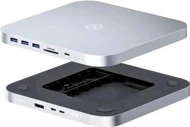 Main image of Hagibis MC25 Pro DP USB-C Docking Station with Dual Hard Drive Enclosure, 4K 60Hz DP1.4 Type-C Hub for Mac Mini M2, Mac Studio M1 Max/M1 Ultra, Supports M.2 NVMe NGFF & 2.5" SATA HDD/SSD, 10Gbps USB3.