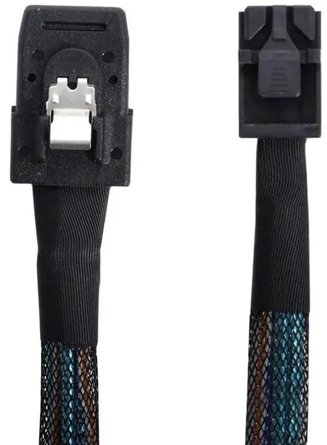 Alt view image 3 of 7 - 50cm SFF-8087 to SFF-8643 Internal Mini SAS Mixed Cable, 6Gbps/12Gbps Cross-Generation Server RAID Data Wire for RAID Controller, Storage Backplane & NAS Hard Drive Array