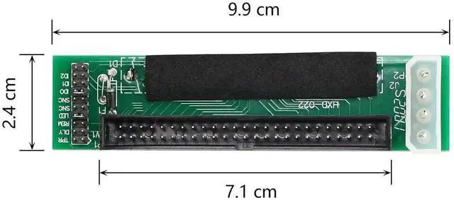 Alt view image 3 of 7 - SCA 80 Pin Female to IDE 50 Pin Male SCSI Hard Drive Adapter Converter, SCSI SCA80 to 50Pin IDE Interface Transfer Card for Vintage Server Hard Disk, Industrial Computer Storage Upgrade