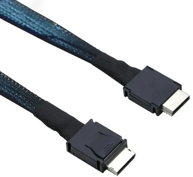 Alt view image 3 of 4 - 1M OCuLink SFF-8611 4i to SFF-8611 4i PCIe Extension Cable, High-Speed Server Storage Data Transfer Cable for Workstation & Data Center