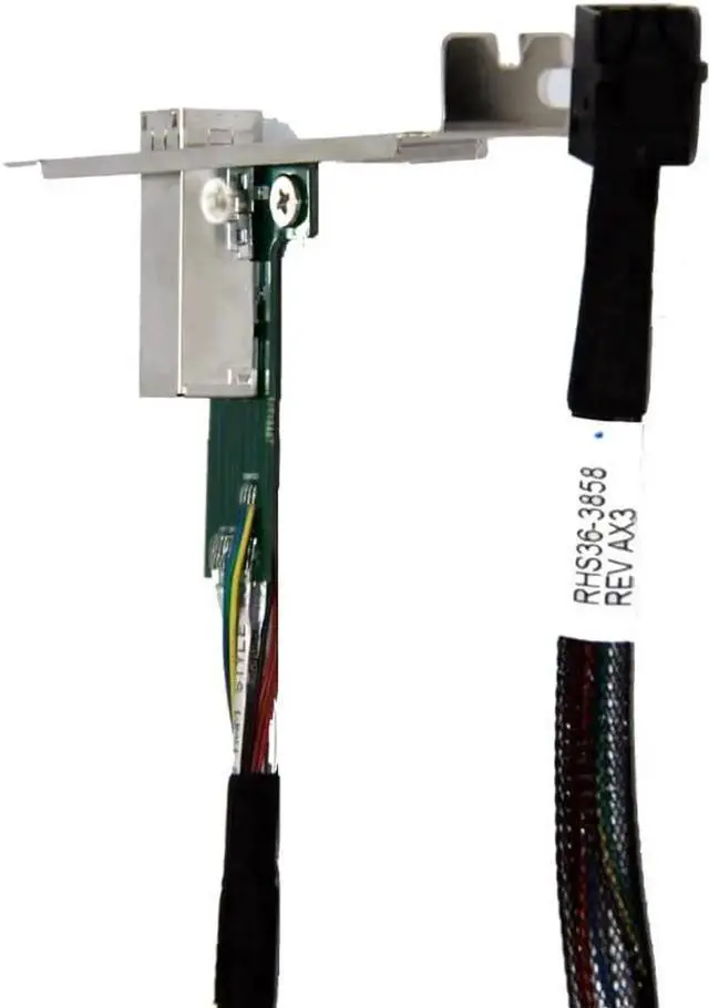 Alt view image 5 of 5 - 60cm SFF-8643 Internal to SFF-8644 External Mini SAS HD Cable, Internal Motherboard Port to External Storage JBOD Interconnect Wire, 12Gbps SAS 3.0 Server Cable