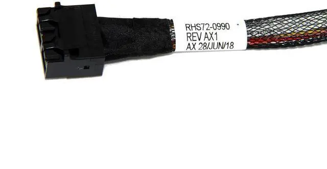 Alt view image 3 of 4 - 75cm LSI 94xx Series Dedicated Fanout Cable, Dual SFF-8643 72Pin Mini SAS HD 4X Host to Dual SFF-8639 68Pin U.2 NVMe SSD Storage Cable, SAS3.0 12Gbps Tri-Mode Server RAID HBA Interconnect Cable