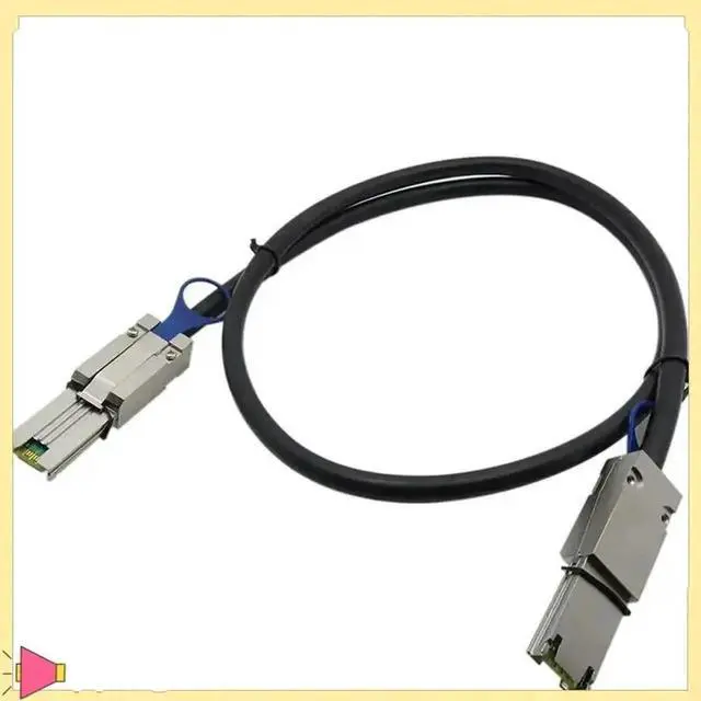 Alt view image 4 of 4 - 1M/3.33FT SFF-8088 Standard Mini SAS Server Storage Cable, Dual 26Pin Male to Male High Speed RAID Interconnect Cable