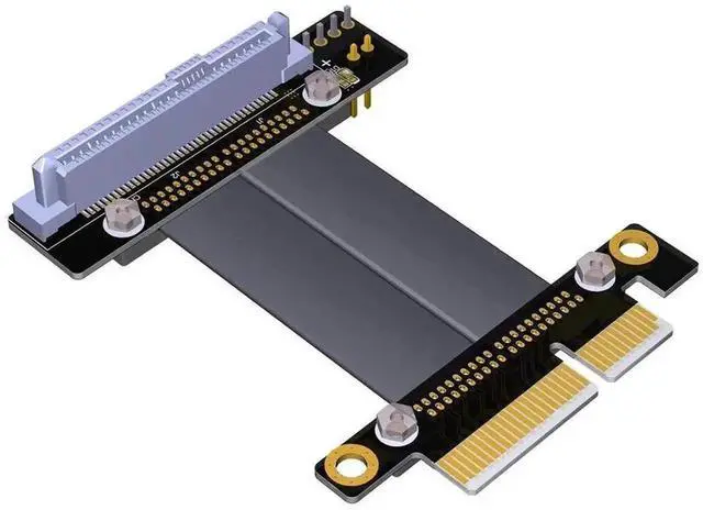 Main image of U.2 SFF-8639 NVMe Riser Extension Cable, PCIe 3.0 x4 Gen3 High Speed U2 to PCI-E 4X Solid State Drive Data Transfer Cable for Motherboard U.2 NVMe SSD Storage Expansion
