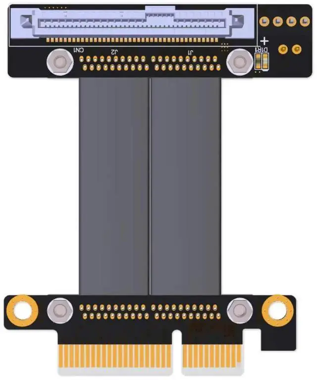 Alt view image 7 of 7 - U.2 SFF-8639 NVMe Riser Extension Cable, PCIe 3.0 x4 Gen3 High Speed U2 to PCI-E 4X Solid State Drive Data Transfer Cable for Motherboard U.2 NVMe SSD Storage Expansion