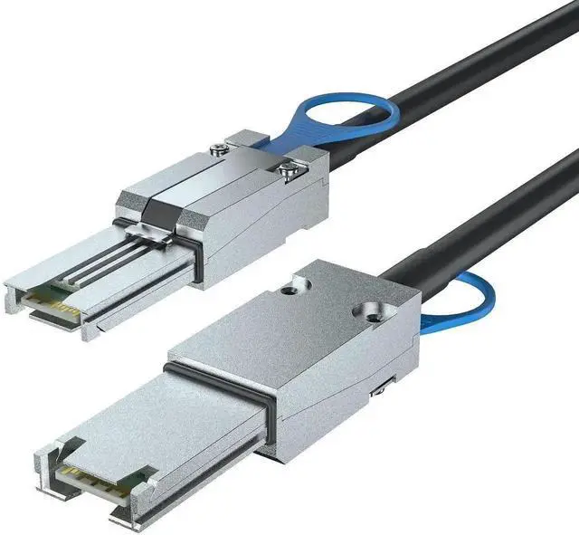 Main image of SFF-8088 to SFF-8088 External Mini SAS HD Cable 3M(10ft), 26Pin Hybrid SAS 2.0 Cable, 3/6Gbps 100-Ohm Impedance, External Storage Wire for RAID Controllers, DAS Arrays & Servers