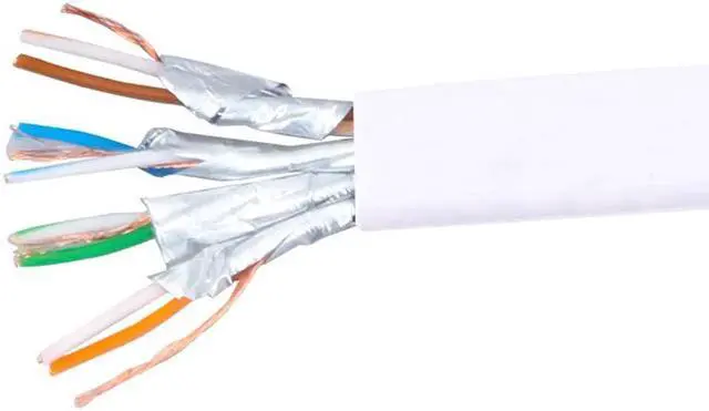 Alt view image 3 of 7 - 1M/3.3FT White Flat Cat7 Ethernet Cable, 10Gbps High Speed Shielded LAN Network Patch Cord, Slim Flat Internet Wire for PC Xbox PS4 Router Modem Network Switch