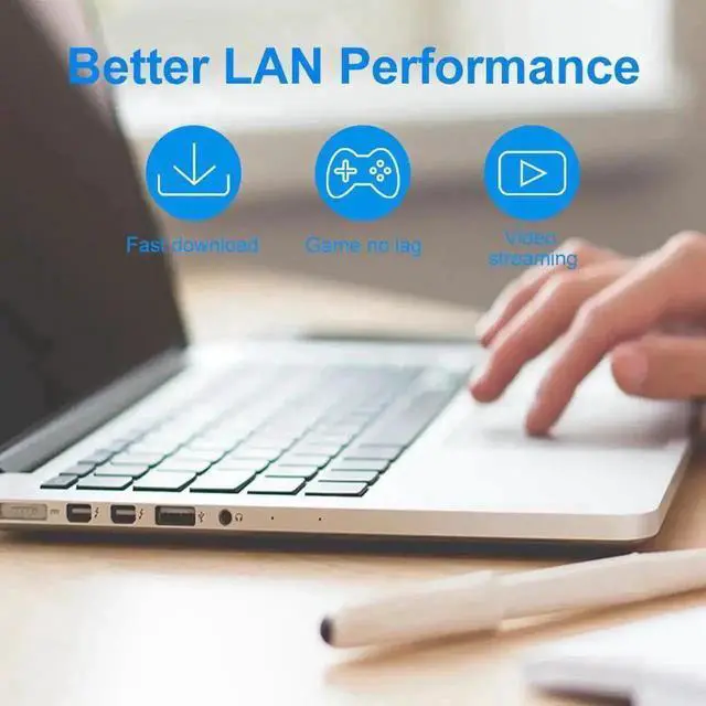 Alt view image 4 of 7 - 10FT/3M Cat7 RJ45 Ethernet Patch Cable, 10Gbps 1000MHz UTP High Speed LAN Network Cord, Gaming Internet Cable Compatible with Modem Router PC PS5 Xbox Switch