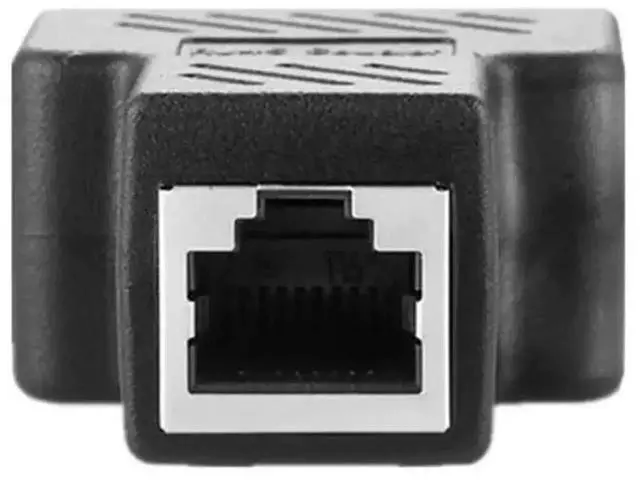 Alt view image 2 of 6 - RJ45 1-to-2 Splitter Adapter, 8-Core Shielded Gigabit Ethernet Cable Splitter, RJ45 Network Wire Extender Connector for Separating Two Network Signals Over Single Cable
