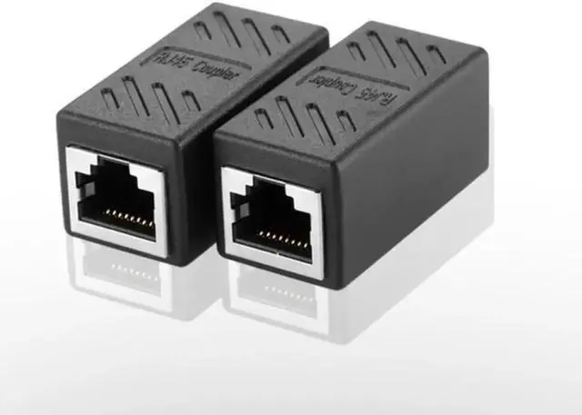 Main image of 1 Pack Alloy RJ45 8P8C Coupler, Female to Female LAN Cable Extender Connector for Ethernet Network Wire Extension