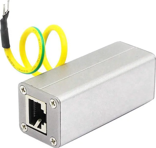 Main image of RJ45 Ethernet Surge Protector, Network Lightning Arrester Surge Suppressor for RJ45 Network Card Router Switch Modem Thunder Surge Protection