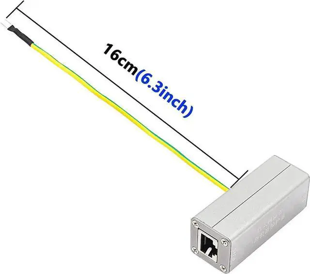 Alt view image 2 of 7 - RJ45 Ethernet Surge Protector, Network Lightning Arrester Surge Suppressor for RJ45 Network Card Router Switch Modem Thunder Surge Protection