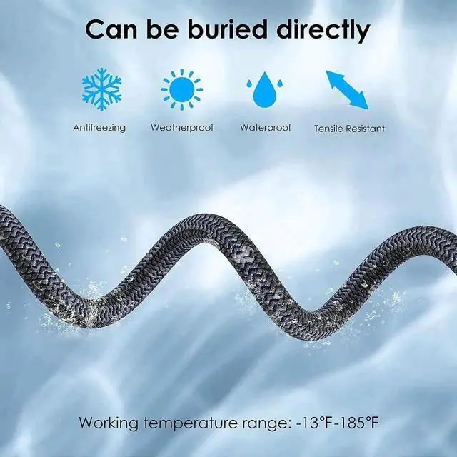 Alt view image 5 of 7 - 30M/100FT Nylon Braided Cat8 Ethernet Cable, Indoor & Outdoor Heavy Duty 26AWG S/FTP LAN Patch Cord, 40Gbps 2000MHz High Speed Network Wire for Router Switch PoE Camera PS5 Xbox Gaming