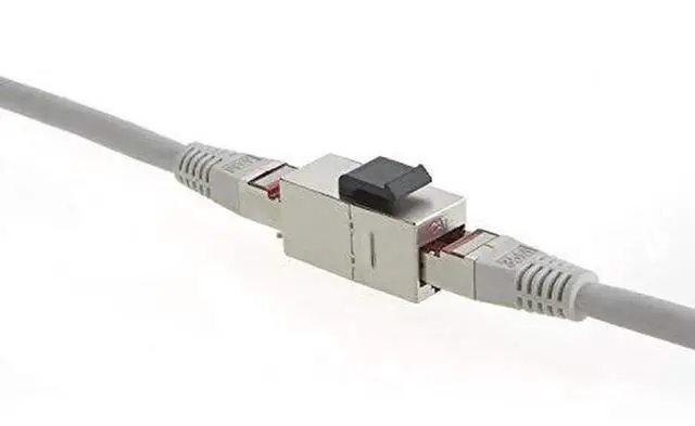 Alt view image 3 of 7 - 5 Pack Shielded Inline RJ45 Female to Female Cat6 Ethernet Coupler, 8P8C Metal Shielded LAN Cable Extender Connector Compatible with Cat5/Cat5e/Cat6 Network Wires