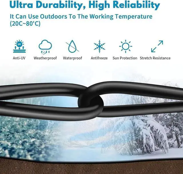 Alt view image 2 of 4 - Cat 8 Ethernet Cable 30ft, Heavy Duty 26AWG 40Gbps 2000Mhz Shielded LAN Cable, Gold Plated RJ45 Patch Cord, Indoor Outdoor In-Wall Network Cable for Routers, Modems, Gaming Consoles, PCs, Servers