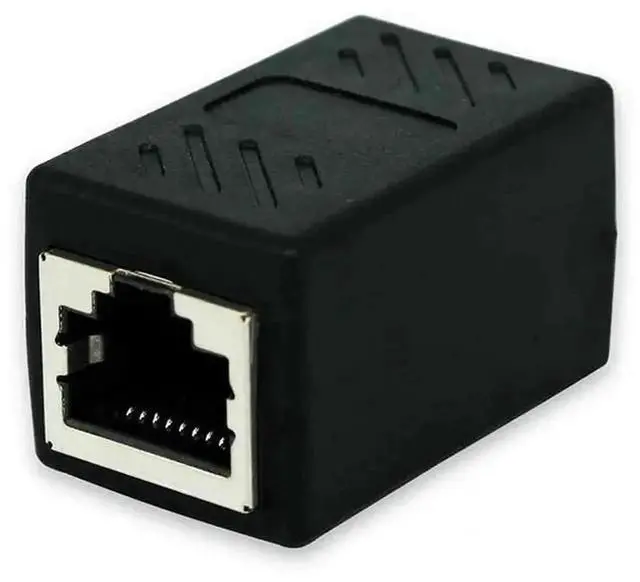 Alt view image 6 of 6 - RJ45 Female to Female Coupler, Ethernet LAN Port Extender Splitter Adapter Connector, Compatible with CAT5 CAT6 RJ45 Network Cables