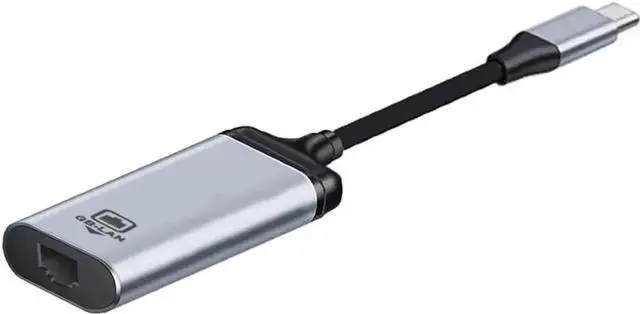 Main image of USB 3.1 Type C to Gigabit Ethernet Adapter, 1000Mbps USB-C Male to RJ45 Female LAN Network Dongle, Stable Wired Connection for Laptop, Gaming, Streaming, Office and Home Use