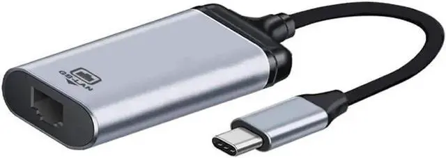 Alt view image 2 of 7 - USB 3.1 Type C to Gigabit Ethernet Adapter, 1000Mbps USB-C Male to RJ45 Female LAN Network Dongle, Stable Wired Connection for Laptop, Gaming, Streaming, Office and Home Use