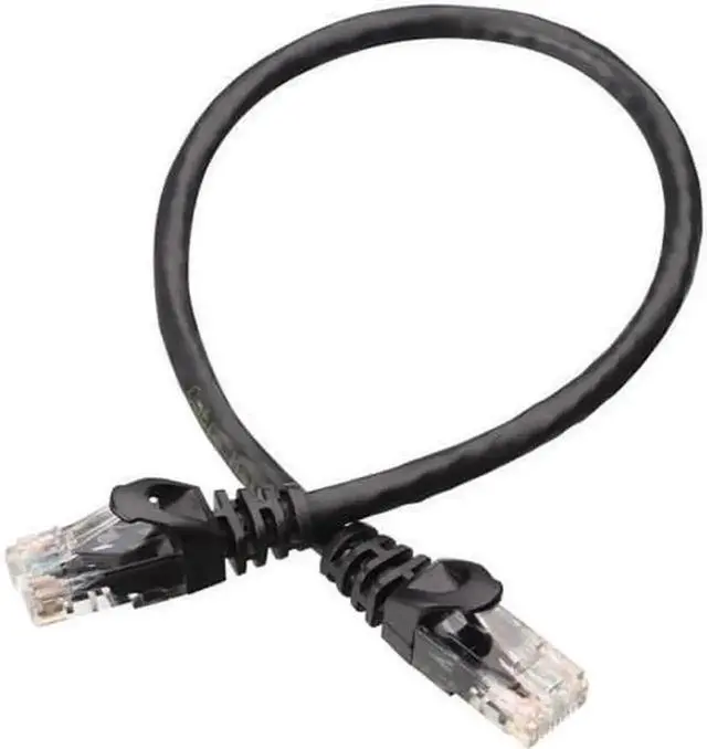 Alt view image 5 of 6 - 10 Pack 30FT Black Cat6 Ethernet Patch Cables, Bare Copper RJ45 LAN Network Cord, Gigabit High Speed Internet Cable for Router, Modem, PC, Game Consoles