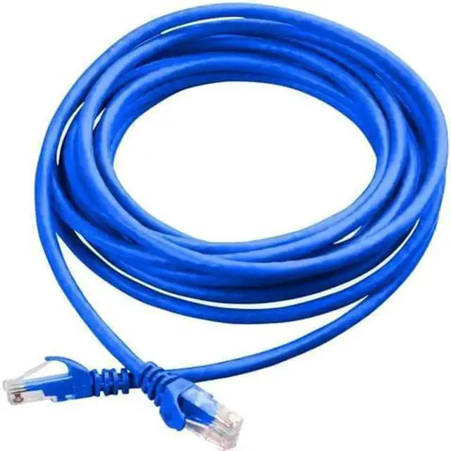 Alt view image 3 of 4 - 10 Pack 10FT (3M) Blue Cat6 Ethernet Patch Cables, RJ45 Gigabit LAN Network Cord for Router, Modem, PC, Game Consoles & Switches