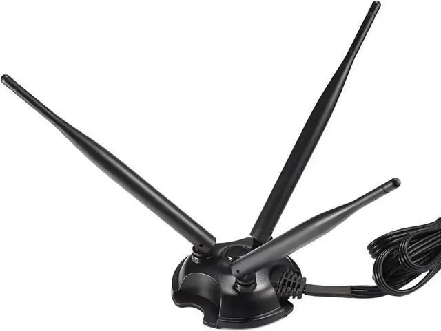 Alt view image 7 of 7 - 2.4GHz 5GHz Dual Band WiFi Antenna with Triple RP-SMA Connector, Magnetic Base External WiFi Antenna for Desktop PC, PCIe WiFi Card, Wireless Router, Mobile Hotspot, USB WiFi Adapter