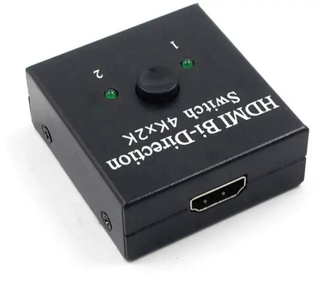 Alt view image 6 of 6 - Bi-Directional HDMI 2.0 Switch 2 in 1 Out / 1 in 2 Out Signal Amplifier, 4K@60Hz HDMI Switcher Splitter for LCD Displays, DVD Players, PS4, Xbox & Digital Cameras