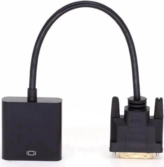 Alt view image 2 of 5 - 25CM Active Dual Link DVI-D 24+1 Male to VGA Female Video Adapter Cable with DAC Chip, Digital to Analog Signal Converter, Max 1920x1080 Resolution
