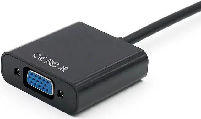 Alt view image 3 of 4 - Gold-Plated Active DVI-D Male to VGA Female Converter Cable, Digital to Analog DAC Adapter Support Max 1920x1080P Full HD, Black