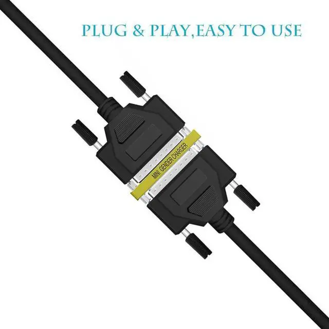 Alt view image 2 of 4 - 6-Pack DB25 25 Pin Male to Male Gender Changer Coupler, Mini RS232 Serial Connector Adapter for Industrial PLC, POS Machines, Serial Communication Devices
