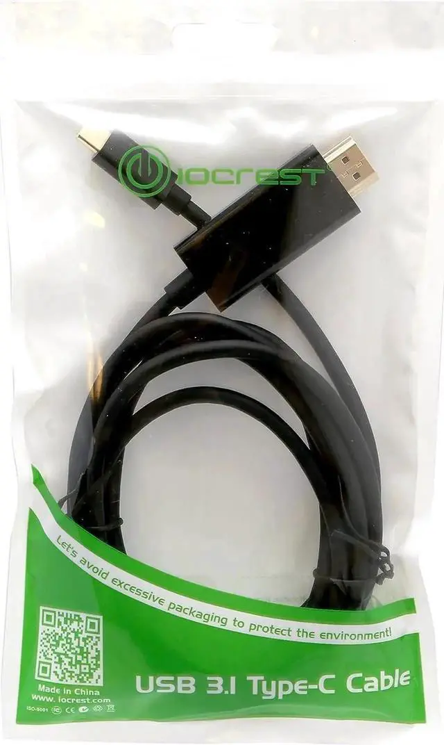 Alt view image 2 of 7 - IO Crest SY-CAB20217 USB-C to HDMI Cable, USB 3.1 Type-C to 4K@60Hz HDMI Video Converter Cord, Thunderbolt 3 Compatible for MacBooks, Laptops, Desktops, HDTVs & Monitors