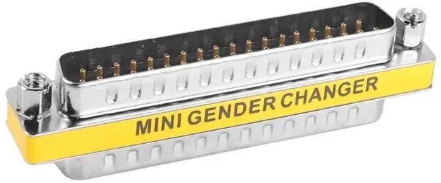 Alt view image 5 of 7 - 2 Pack DB37 37 Pin Male to Male Gender Changer, D-SUB 37Pin Serial Cable Coupler Adapter Connector