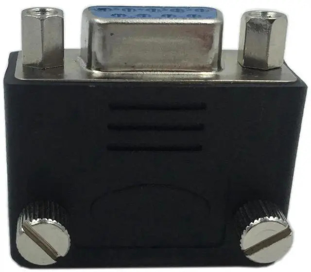 Alt view image 4 of 6 - 90 Degree DB9 Male to Female RS232 Serial Adapter, D-SUB 9Pin Right Angle Serial Gender Changer Extension Coupler for Industrial Serial Devices