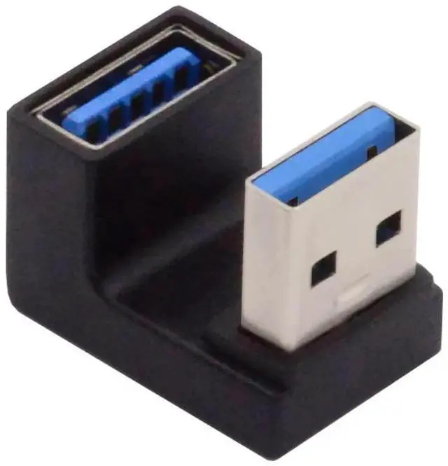Main image of 10Gbps USB 3.1 Gen2 Type C Male to Female Adapter, 360° Down Opposite U-Shape Back Angled Elbow Converter Support Charging Data & 4K Video for Laptops, Handheld Consoles & Phones