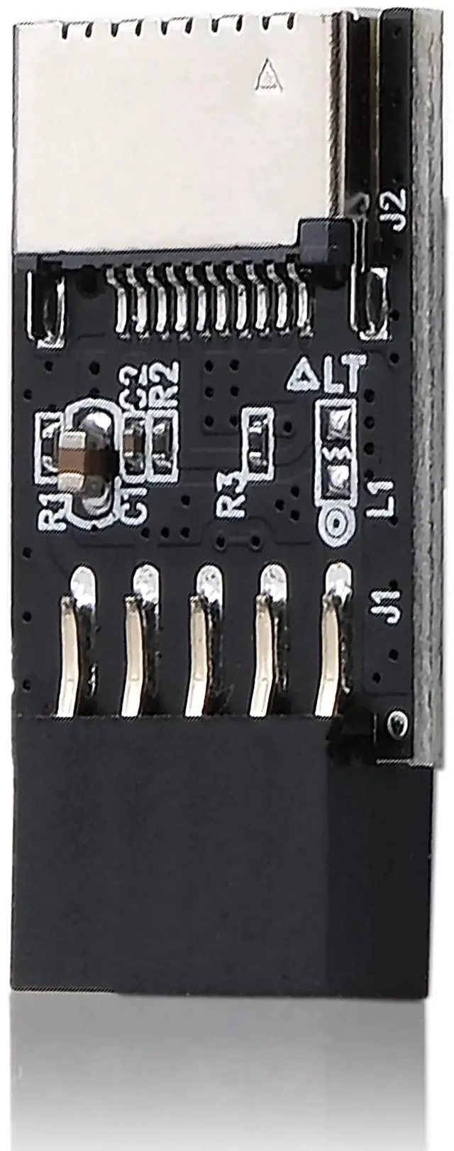 Alt view image 2 of 7 - 180 Degree USB2.0 9Pin Internal Header to USB3.1/3.2 Type-E 20Pin A-Key Adapter, Motherboard Internal Converter for PC Front Panel USB-C Type E Port Extension