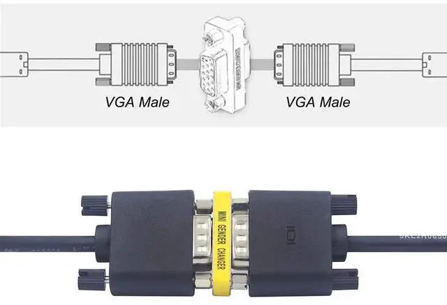 Alt view image 4 of 6 - 4 Pack HD15 VGA Female to Female Coupler, SVGA Gender Changer Extender Adapter for VGA Cable Connection, Compatible with Monitors, PC, Laptops & Projectors