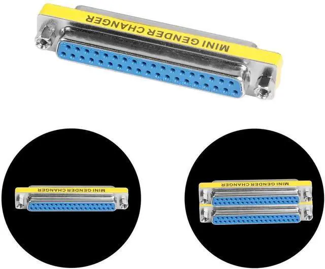 Alt view image 6 of 7 - 2 Pack DB37 Female to Female Gender Changer, D-SUB 37Pin Serial Cable Coupler Connector for Industrial Control, Testing & Storage Equipment2 Pack DB37 Female to Female Gender Changer, D-SUB 37Pin Seri