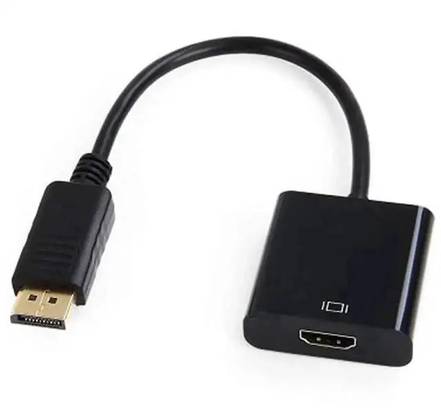 Alt view image 2 of 6 - Gold-Plated DisplayPort Male to HDMI Female Adapter, DP to HDMI Converter for Laptops Desktops Monitors Projectors