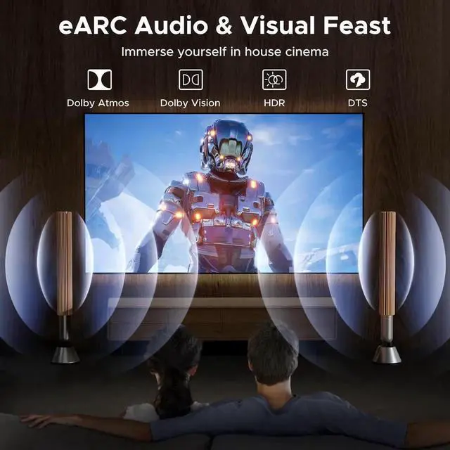 Alt view image 6 of 7 - 2 Pack Grey UGREEN HDMI 2.1 Female to Female Coupler, 48Gbps 8K@60Hz 4K@240Hz HDR eARC HDMI Extension Connector for HDTV Roku Stick Chromecast Laptop PC Switch 2