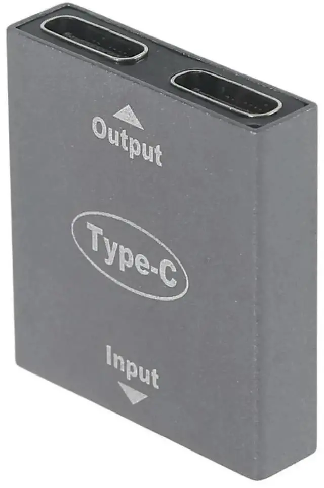 Main image of USB-C Female Splitter Adapter, Single Type-C Female Input to Dual USB-C Female Output Hub Coupler Extender Connector