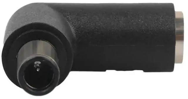Alt view image 2 of 3 - 7.4mm Female to Male Right Angle DC Power Adapter Connector, 90 Degree Angled Laptop Charging Port Converter