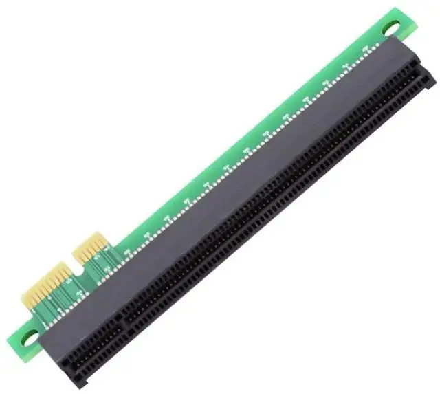Alt view image 3 of 7 - PCIe 1X to 16X Riser Card Adapter, PCI Express Male to Female Extension Converter for Graphics Card, PCIe Expansion Devices & Mining Rigs