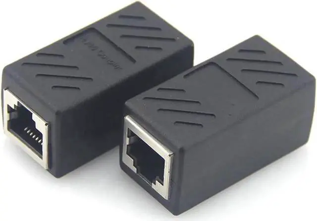 Alt view image 2 of 4 - RJ45 Female to Female In-Line Coupler SSTP Shielded, Cat5e/Cat6/Cat7/Cat8 Universal LAN Cable Extender Connector, 1 Pack