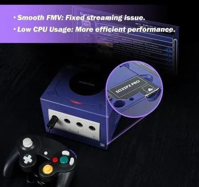 Alt view image 3 of 6 - AJMRTC SD2SP2 Pro TF Micro SD Card Reader Adapter Compatible with Nintendo GameCube NGC Serial Port 2 SP2 Memory Card Loader Mod for GC Console