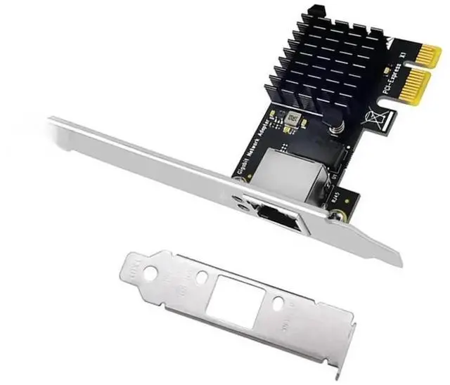 Alt view image 3 of 3 - PCIe X1 Gigabit Ethernet Network Card, RTL8111H Chip Single RJ45 Port 10/100/1000Mbps PCI Express LAN Adapter for Desktop PC
