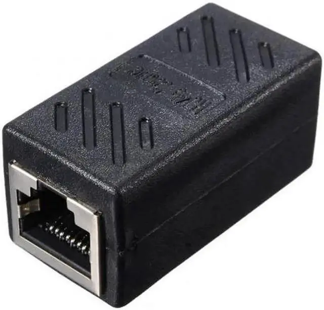 Alt view image 7 of 7 - Shielded RJ45 Female to Female Ethernet Coupler, CAT6 Compatible 8P8C LAN Cable Extension Connector Adapter