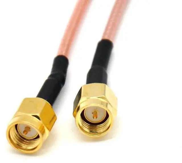 Alt view image 2 of 2 - 100cm RG316 RF Coaxial Jumper Cable, SMA Male to SMA Male Antenna Extender Coax Wire, 40 Inch Low Loss RF Antenna Connection Line Adapter